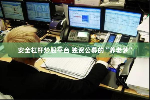 安全杠杆炒股平台 独资公募的“养老梦”