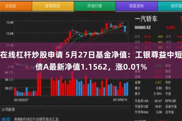 在线杠杆炒股申请 5月27日基金净值：工银尊益中短债A最新净值1.1562，涨0.01%