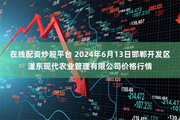 在线配资炒股平台 2024年6月13日邯郸开发区滏东现代农业管理有限公司价格行情